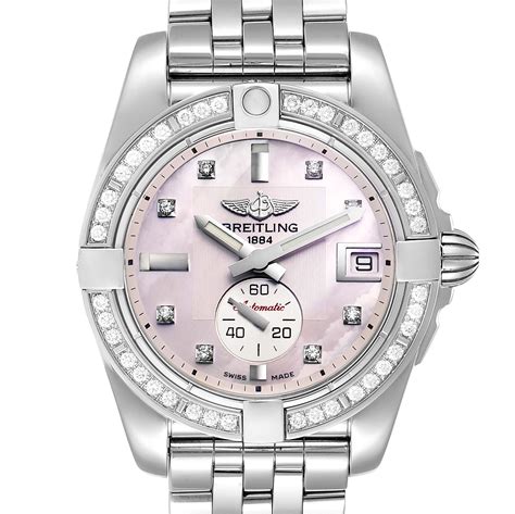 breitling galactic diamond ladies watch|Breitling ladies watches with diamonds.